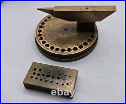 Very Rare Miniature Jewelers Watchmakers Brass Anvil & Stand