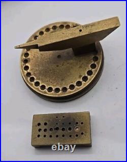 Very Rare Miniature Jewelers Watchmakers Brass Anvil & Stand