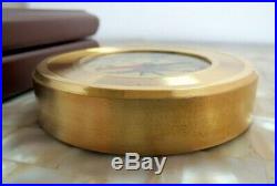Very Rare Mont Blanc Brass Compass In Wooden Box