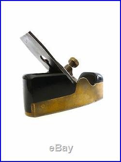 Very Rare NORRIS No4G Heavy Brass Smoother With Ebony Infill