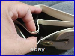 Very Rare NWOT Vintage Coach Legacy French Purse Wallet Gardenia Off White Brass