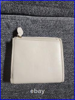 Very Rare NWOT Vintage Coach Legacy French Purse Wallet Gardenia Off White Brass