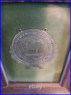 Very Rare New Mexico Territorial State Fair Brass Badge 1900 Albuquerque
