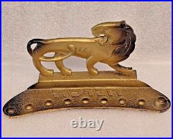 Very Rare Old'' Fantasia'' Israel Brass Menorah Hanukkah Jewish Judaica 50's