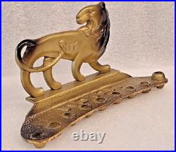 Very Rare Old'' Fantasia'' Israel Brass Menorah Hanukkah Jewish Judaica 50's