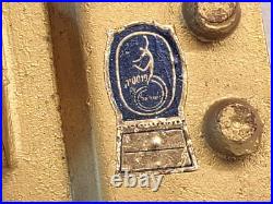 Very Rare Old'' Fantasia'' Israel Brass Menorah Hanukkah Jewish Judaica 50's