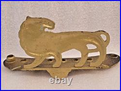 Very Rare Old'' Fantasia'' Israel Brass Menorah Hanukkah Jewish Judaica 50's