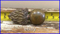 Very Rare Ordnance Flaming Bomb Brass Pin Badge- Civil War 1860-1865