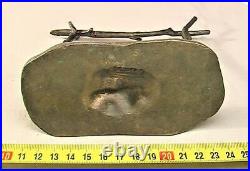 Very Rare Original Antique Brass Figurine Art Figure Statuette Souvenir Handmade