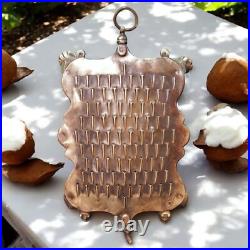 Very Rare Original Antique Pure Brass Vintage Grater Scraper with Animal Shape