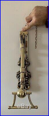 Very Rare Original Antique Victorian Brass Door Bell Pull