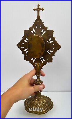 Very Rare! Ornate Brass Reliquary with Large Relics of 5 Martyrs (CU931)