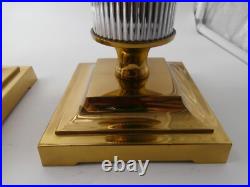 Very Rare PAIR OF ANNICK NAUDY MCM SOLID BRASS CANDLE HOLDER