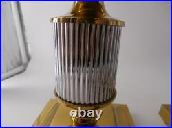 Very Rare PAIR OF ANNICK NAUDY MCM SOLID BRASS CANDLE HOLDER
