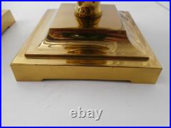 Very Rare PAIR OF ANNICK NAUDY MCM SOLID BRASS CANDLE HOLDER
