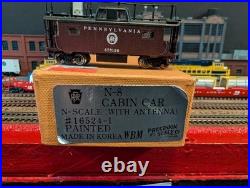 Very Rare PRR Brass N Scale N-8 Cabin Car With Antenna Painted