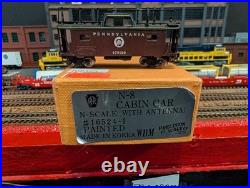 Very Rare PRR Brass N Scale N-8 Cabin Car With Antenna Painted