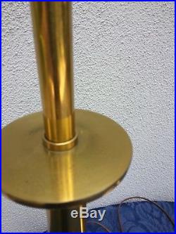Very Rare Pair Stiffel Atomic Brass Lamps MCM Sputnik Parzinger Eames Era 34H