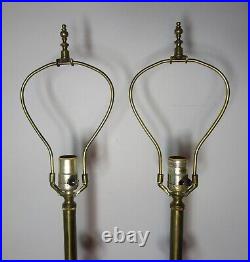 Very Rare Pair of STIFFEL Mid-Century Parzinger Style Brass Lamps c. 1960