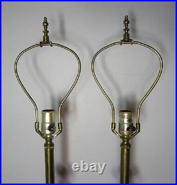 Very Rare Pair of STIFFEL Mid-Century Parzinger Style Brass Lamps, circa 1960s