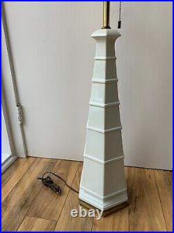 Very Rare Parzinger MID Century Modern Porcelain Obelisk Lamp Gerald Thurston
