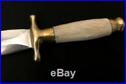 Very Rare RUANA DAGGER -Old/Antique -RH/Rudy -Elk Horn/Brass -NON-CATALOG Knife