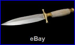 Very Rare RUANA DAGGER -Old/Antique -RH/Rudy -Elk Horn/Brass -NON-CATALOG Knife