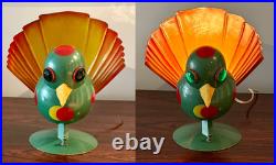 Very Rare Rare Art Deco Futuristic Woolfie Bird Lamp By Walter Von Nessen