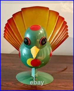 Very Rare Rare Art Deco Futuristic Woolfie Bird Lamp By Walter Von Nessen