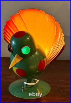 Very Rare Rare Art Deco Futuristic Woolfie Bird Lamp By Walter Von Nessen
