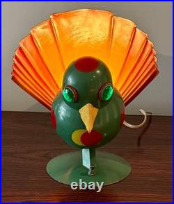 Very Rare Rare Art Deco Futuristic Woolfie Bird Lamp By Walter Von Nessen