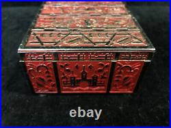 Very Rare Red Art Deco Can From Erhard & Söhne, Design Eugen Schwemmle