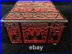 Very Rare Red Art Deco Can From Erhard & Söhne, Design Eugen Schwemmle