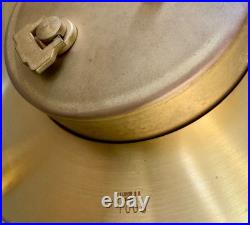 Very Rare SWISS Luxor 8 Annular Table Clock 8Day Philosopher Pole Silver Dial