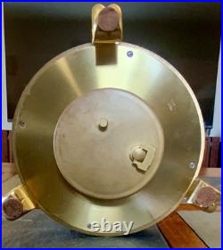 Very Rare SWISS Luxor 8 Annular Table Clock 8Day Philosopher Pole Silver Dial