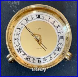 Very Rare SWISS Luxor 8 Annular Table Clock 8Day Philosopher Pole Silver Dial