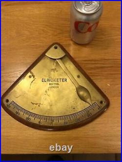 Very Rare Sestrel Of London Antique Clinometer Nautical Ship Maritime