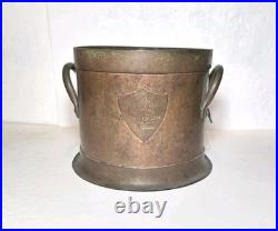 Very Rare Set Of 3 Copper & Brass 19th. C. Harrisburg, Pa. Dry Measures