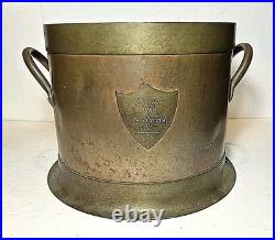 Very Rare Set Of 3 Copper & Brass 19th. C. Harrisburg, Pa. Dry Measures