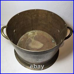 Very Rare Set Of 3 Copper & Brass 19th. C. Harrisburg, Pa. Dry Measures