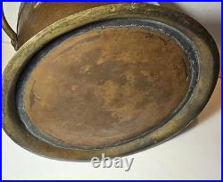 Very Rare Set Of 3 Copper & Brass 19th. C. Harrisburg, Pa. Dry Measures