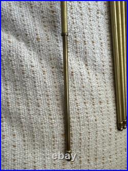 Very Rare Set Of 6 with Brackets Antique French Curtain Rods 12 extendable to 23