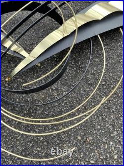 Very Rare Signed Curtis Jere Artisan Brutalist Steel & Brass Wall Sculpture 1993 Very Rare Signed Curtis Jere Artisan Brutalist Steel & Brass Wall Sculpture 1993