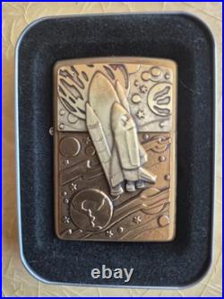 Very Rare Space Ship Brass Zippo Lighter 2000 New In Box
