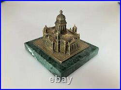 Very Rare St. Isaac's Cathedral Brass Souvenir Building