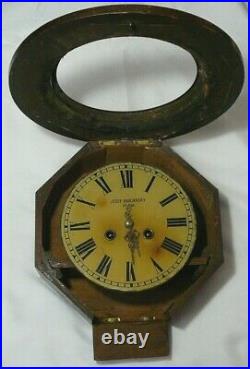 Very Rare Station Watch Imperial Russia Odessa Brass Wood