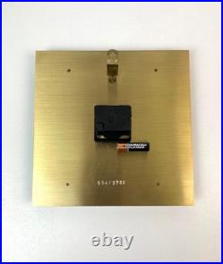 Very Rare Stunning Mid Century Danish Modern Teak Brass Wall Clock by Diehl