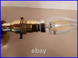 Very Rare, Table Lamp Made From A Vintage Brass Blowtorch. Switched And Tested