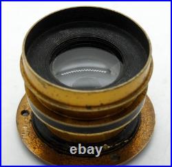 Very Rare Taylor Hobson Wide Angle brass lens 5.3 (13.5 cm) F11 6.5x4.5