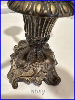 Very Rare Unique Antique Franch Brass Candle Holder